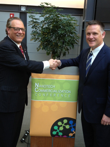 Vincent Caprio & Griff Kundahl at 2013 Nanotech Commercialization Conference